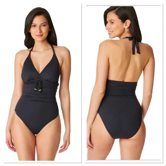 Bleu Rod Beattie Black One Piece Swimsuit - Picture 1 of 11